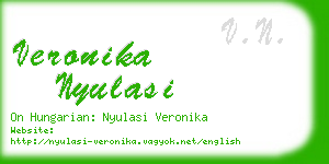 veronika nyulasi business card